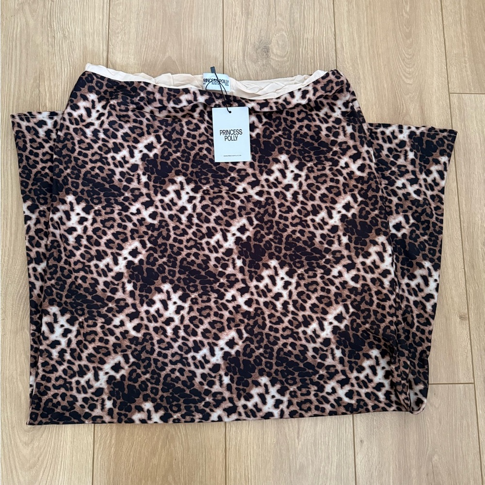 Princess Polly Leopard Print Maxi Skirt